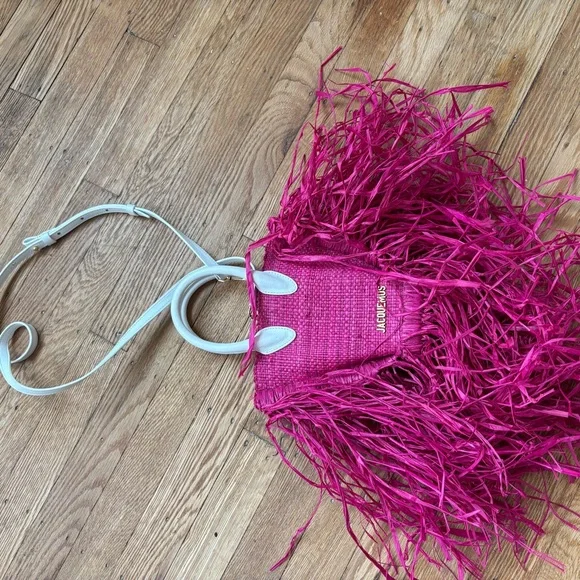 Jacquemus Fuchsia Fringe Mini Bag - Picture 2 of 3